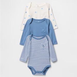 GAP Blue and White Kids Bodysuits Set